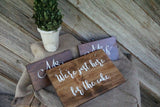 We're just here for the cake sign. Ring bearer sign. Wedding prop. Rustic wedding. Wedding sign. Wood sign. Wedding decor. Flower girl sign.