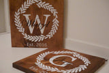 Personalized family name plaque. Family established  sign. Couple wedding gift. Anniversary gift. Bridal shower gift. Custom wood plaque.
