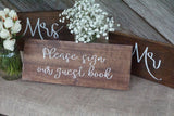 Please sign our guest book wedding sign. Wedding table sign. Wedding prop. Wedding sign. Wood sign. Please sign our guest book wood sign.