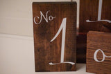 Table top numbers. Rustic wedding signs. Rustic table numbers. Wedding numbers.