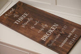 Large cord of three strands wood sign. A cord of three strands sign. Wedding vows wood sign. Unity wood sign. Ecclesiastes 4:9-12.