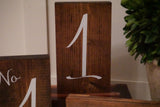 Table top numbers. Rustic wedding signs. Rustic table numbers. Wedding numbers.