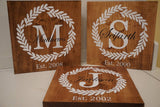 Personalized family name plaque. Family established  sign. Couple wedding gift. Anniversary gift. Bridal shower gift. Custom wood plaque.