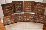 Love Is Patient Love is Kind Spanish Wedding Decorations. 1 Corinthians 13 Wedding Aisle Signs. Wood Wedding Signs. Rustic sign