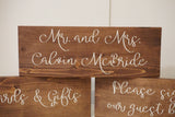 Mr. and Mrs. rustic wedding sign. Rustic wedding decor. Rustic wedding decor.