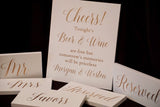 Cheers wedding sign. Open bar wedding decor. Bar and wine wedding decor. White bar sign. Shabby chic wedding decor. Elegant wedding.