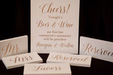 Cheers wedding sign. Open bar wedding decor. Bar and wine wedding decor. White bar sign. Shabby chic wedding decor. Elegant wedding.