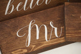 Mr and Mrs wedding sign. Rustic Mr and Mrs. Rustic wedding. Wedding sign. Mr. and Mrs. wood sign. Rustic wedding decor.