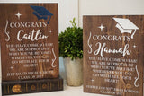 Graduation plaque. Class of 2018 graduation gift. Graduation gift. Graduation wood sign. Custom graduation gift. Custom gradation plaque.