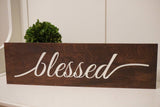 Large rustic wood decor. Gather wood sign. Family wood sign. Blessed wood sign. Love wood sign. Oversize wood signs. Rustic wood signs.
