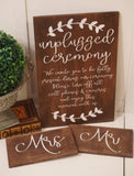 Unplugged wedding sign. Rustic unplugged wedding. Rustic wedding decor. Rustic wedding sign. Unplugged ceremony sign. No phone wedding sign.