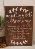 Unplugged wedding sign. Rustic unplugged wedding. Rustic wedding decor. Rustic wedding sign. Unplugged ceremony sign. No phone wedding sign.