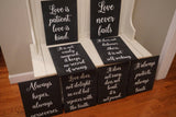 Love Is Patient Love is Kind Wedding Decor. Large 1 Corinthians 13 Wedding Aisle Signs. Wood Wedding Signs. Wood Wedding Decor.