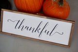 Thankful. Thankful wood sign. Thankful wood decor. Fall sign. Thanksgiving decor. Thanksgiving wood decor. Christmas wood decor.