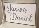 Farmhouse nursery sign. Farmhouse baby sign. Farmhouse name sign. Farmhouse baby nursery sign. Farmhouse decor. Nursery wood sign.
