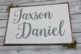 Farmhouse nursery sign. Farmhouse baby sign. Farmhouse name sign. Farmhouse baby nursery sign. Farmhouse decor. Nursery wood sign.
