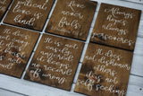 Wedding aisle decor. Love is patient, love is kind sign. Rustic wedding decor. 1 Corinthians 13 wood signs. Aisle markers. Love never fails