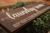 Laundry room sign. Laundry room wood sign. Laundry room decor. Keep you clothes on, I've got all that I can take laundry sign.