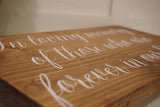 In loving memory of those who are forever in our hearts. Rustic wedding decor. We know you'd still be here today if heaven wasn't so far.