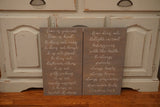 Love is patient. Love is kind.  Wedding decor. Wedding signs. Wedding aisle decor. 1 Corinthians 13. Aisle sign. Ceremony signs.