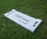 Personalized serving platter. Serving tray. Wood tray. Wood serving tray. Wedding serving tray. Custom serving tray.