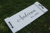 Personalized serving platter. Serving tray. Wood tray. Wood serving tray. Wedding serving tray. Custom serving tray.