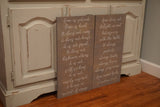 Love is patient. Love is kind.  Wedding decor. Wedding signs. Wedding aisle decor. 1 Corinthians 13. Aisle sign. Ceremony signs.
