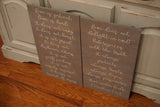 Love is patient. Love is kind.  Wedding decor. Wedding signs. Wedding aisle decor. 1 Corinthians 13. Aisle sign. Ceremony signs.