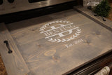 Stove top cover. Wood stove top tray.  Stove organizer. Wood stove cover.  Custom stove cover. Custom stove tray. Stove tray. Stove top.