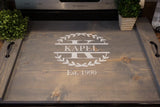 Stove top cover. Weathered gray stove top tray.  Custom stove tray. Wood stove cover.  Custom stove cover. Custom stove tray. Stove tray.
