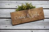 Cards and Gifts wedding sign. Cards and Gifts table sign. Wedding prop. Wedding sign. Wood sign. Cards and gifts wood sign. Wedding decor.