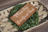 Please sign our guest book. Rustic please sign our guest book. Wedding table sign. Wedding prop. Wedding sign. Rustic wedding decor.
