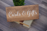 Cards & Gifts sign. Rustic cards and gifts. Wedding table sign. Wedding prop. Wedding sign. Rustic wedding decor. Cards and gifts decor.