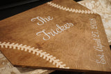 Personalized home plate. Baseball plate. Custom home plate. Baseball home decor. Established home plate. Baseball wedding.