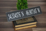 Latitude Longitude sign. GPS sign. Coordinates sign. Custom coordinates sign. GPS coordinates gift. Home coordinates. Coordinates.