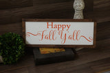 Happy fall y'all. Happy fall wood sign. Fall farmhouse sign.Happy fall farmhouse sign. Fall farmhouse decor. Fall decor. Pumpkin decorations