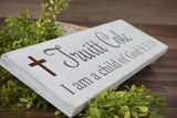 I am a child of God. Baptism sign. Child of God. Baptism momento. I am a child of God sign. Baptism gift. Baptism present.