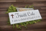 I am a child of God. Baptism sign. Child of God. Baptism momento. I am a child of God sign. Baptism gift. Baptism present.