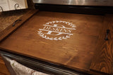 Stove top.  Stove organizer. Stove top cover. Stove top tray.  Custom stove tray. Wood stove cover.  Kitchen decor. Tray organizer.