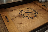 Stove top tray.Stove top cover. Rustic kitchen. Custom stove tray. Wood stove cover.  Custom stove cover. Custom stove tray. Kitchen decor.