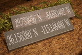Latitude Longitude sign. GPS sign. Coordinates sign. Custom coordinates sign. GPS coordinates gift. Home coordinates. Coordinates.
