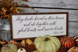 They broke bread. Dinning room decor. Kitchen wall decor. Sign for kitchen. Farmhouse wall decor. They broke bread sign. Dinning room sign.