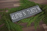 Latitude Longitude sign. GPS sign. Coordinates sign. Custom coordinates sign. GPS coordinates gift. Home coordinates. Coordinates.