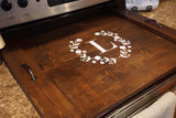 Stove top cover. Kitchen decor. Stove top tray. Stove top tray.  Custom stove tray. Wood stove cover.  Custom stove cover.