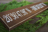 Latitude Longitude sign. GPS sign. Coordinates sign. Custom coordinates sign. GPS coordinates gift. Home coordinates. Coordinates.