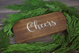 Cheers sign. Cheers wedding sign. Rustic cheers sign. Cheers. Rustic wedding sign. Wedding sign. Wedding prop