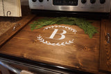 Stove top tray.  Custom stove tray. Wood stove cover.  Custom stove cover. Custom stove tray. Personalized stove tray.