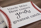 Here comes the bride wedding sign. Here comes your greatest catch sign. Wedding prop. Wedding sign. Wood sign. Wedding decor.