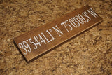 Latitude Longitude sign. GPS sign. Coordinates sign. Custom coordinates sign. GPS coordinates gift. Home coordinates. Coordinates.