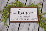 Personalized Latitude Longitude sign. Home decor. GPS sign. Farmhouse Coordinates sign. Custom coordinates sign. Farmhouse GPS sign.